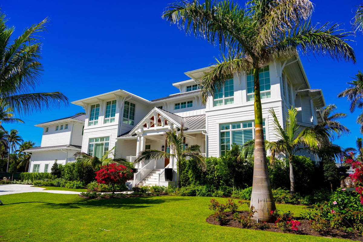 Luxury residential homes in a prestigious neighborhood