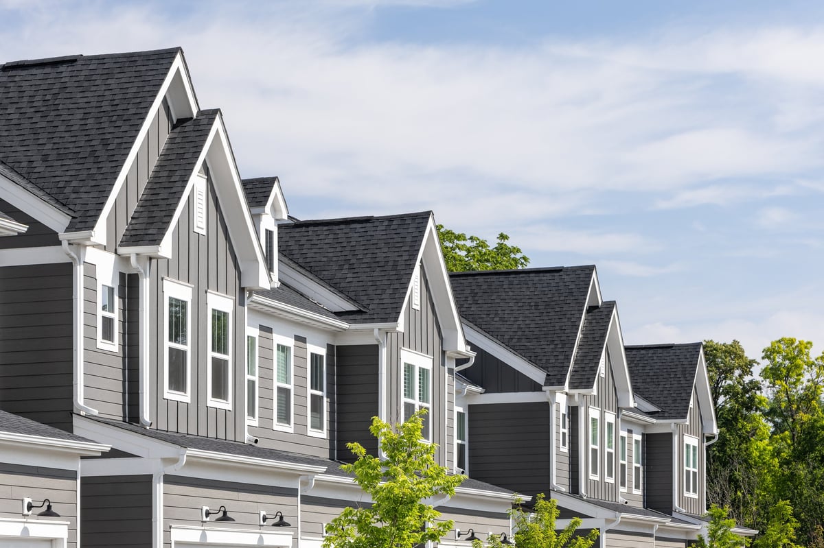 Modern residential townhomes in a campus-area neighborhood near Edinburg
