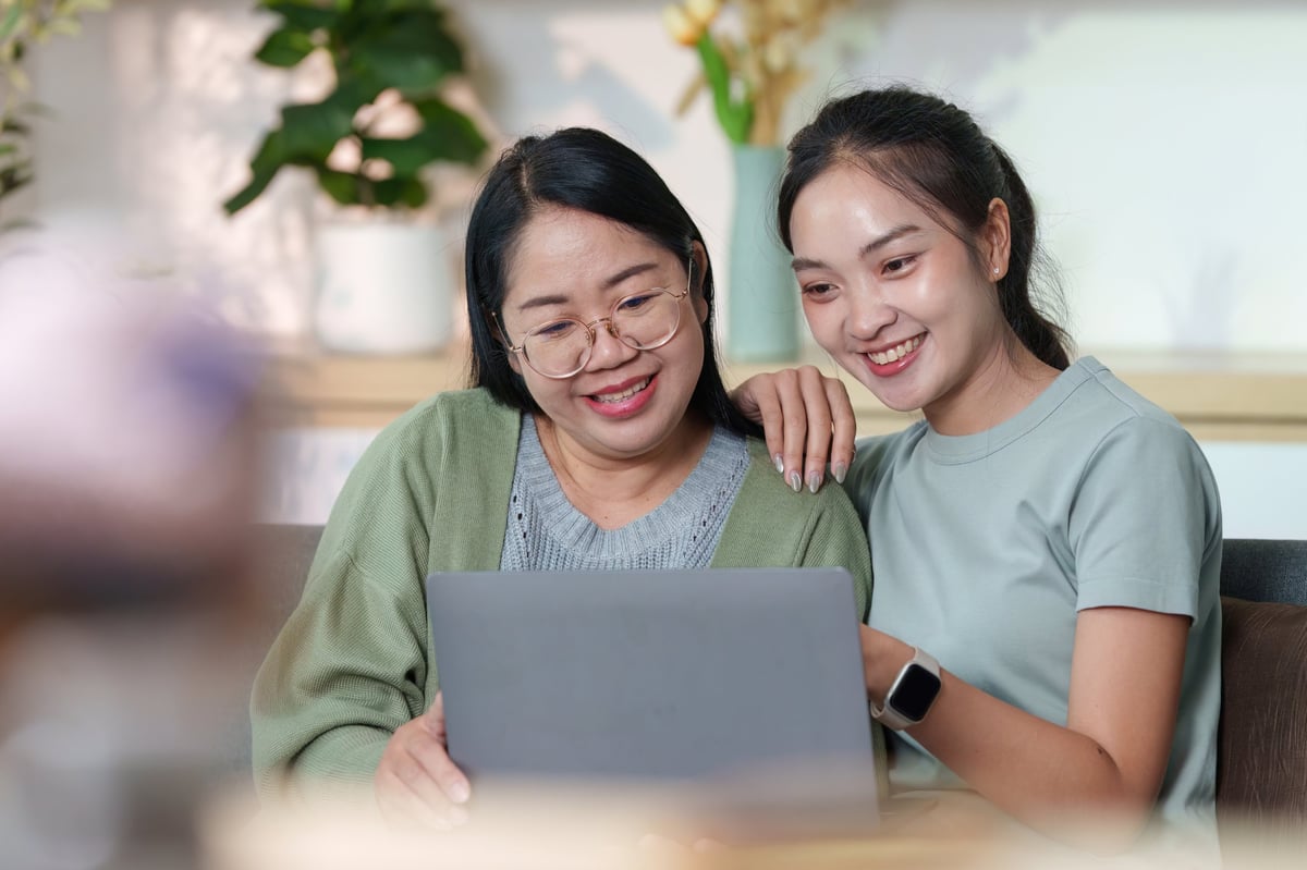 Parent reviewing college housing rent-versus-buy options near campus