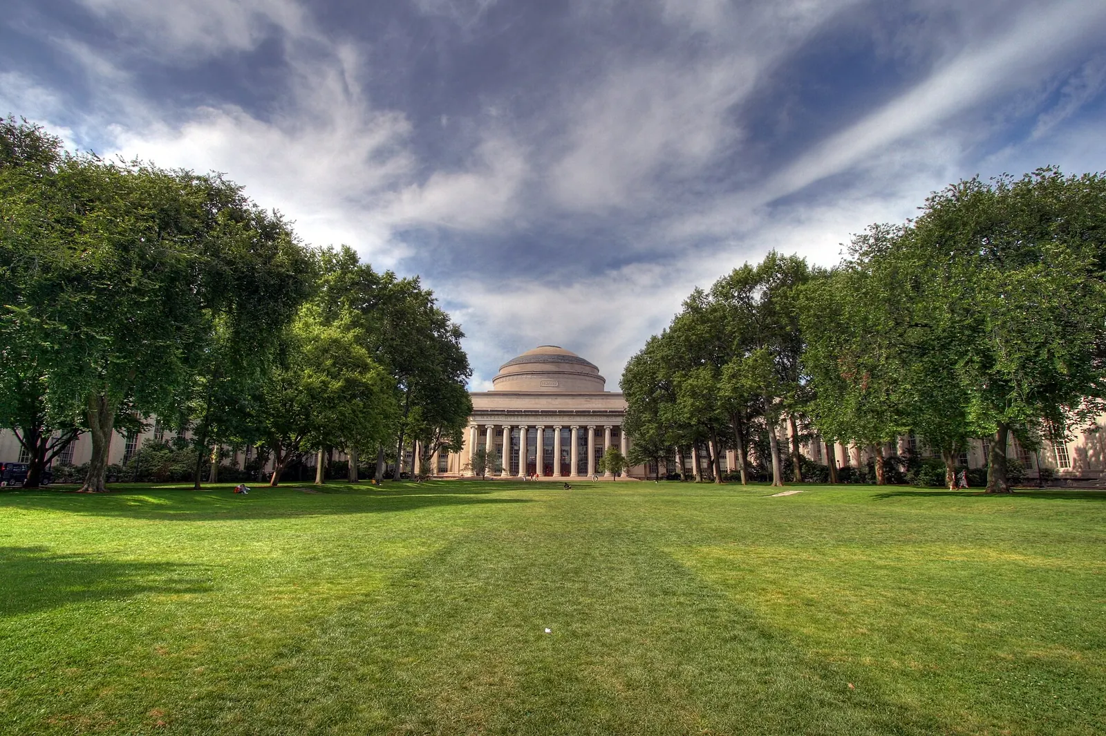 Killian Court and the Great Dome at the Massachusetts Institute of Technology.