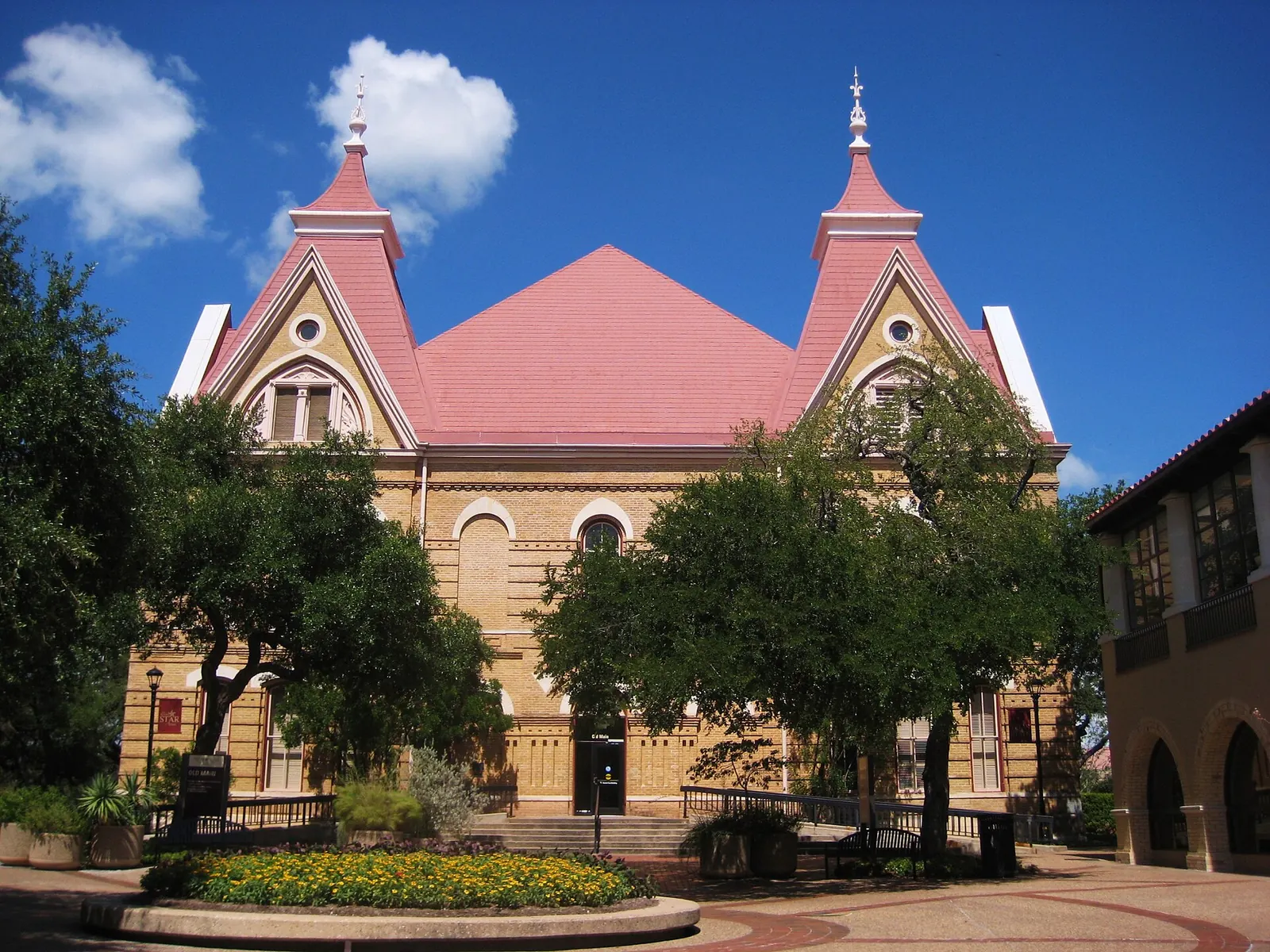 Old Main at Texas State University in San Marcos