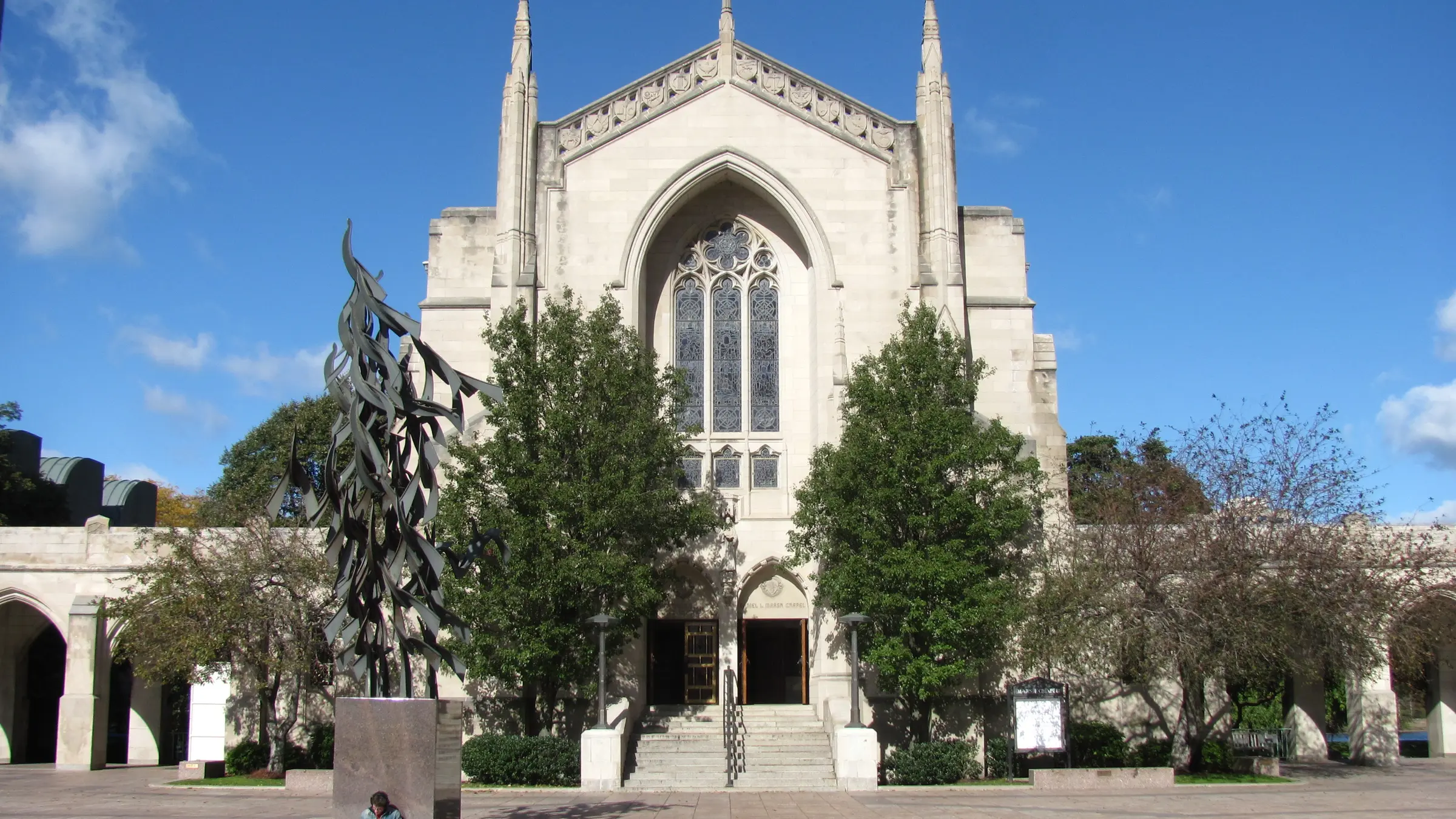 Marsh Chapel on the Boston University campus in Boston
