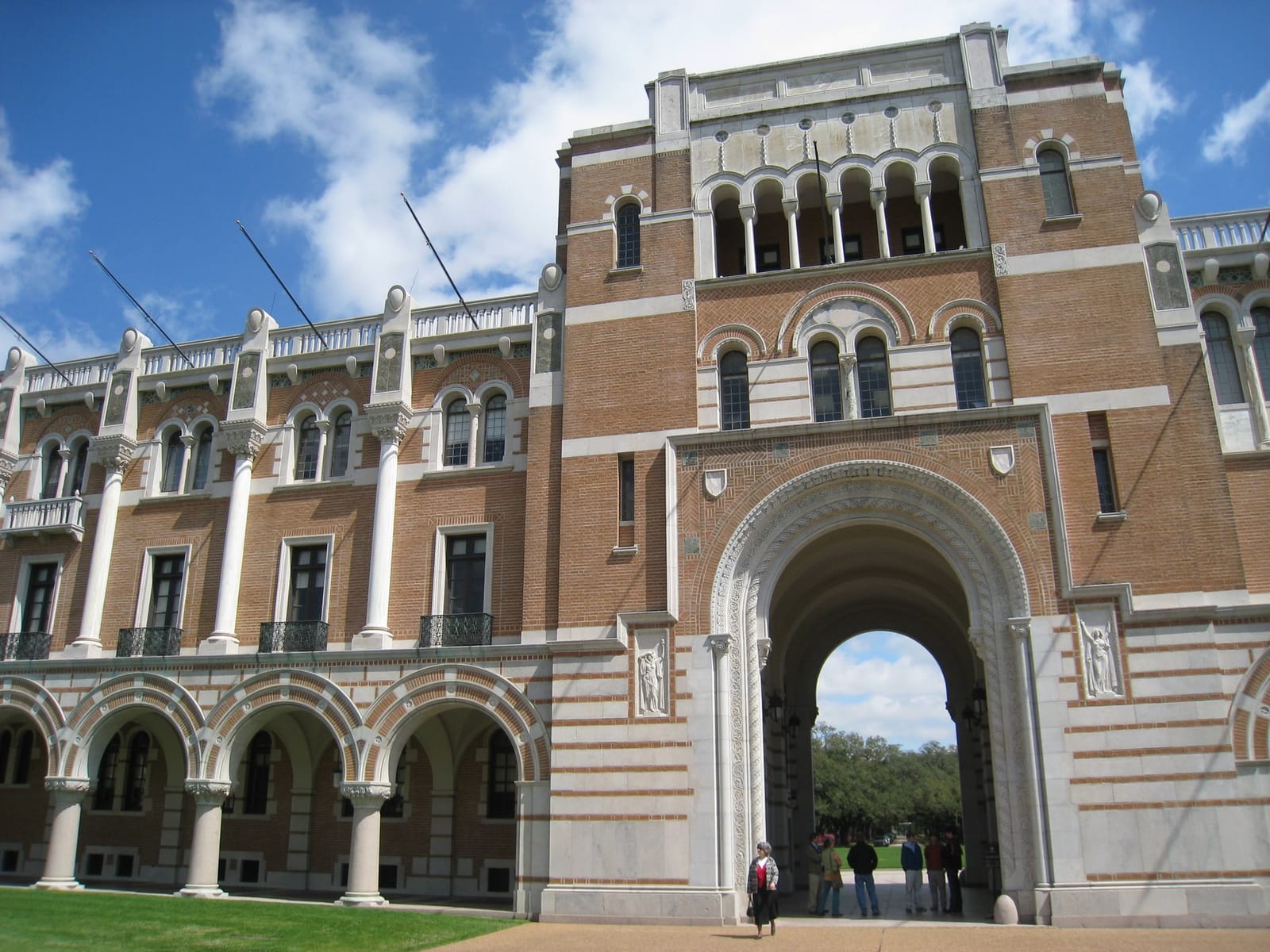 Sally Port at Lovett Hall on the Rice University campus in Houston, Texas