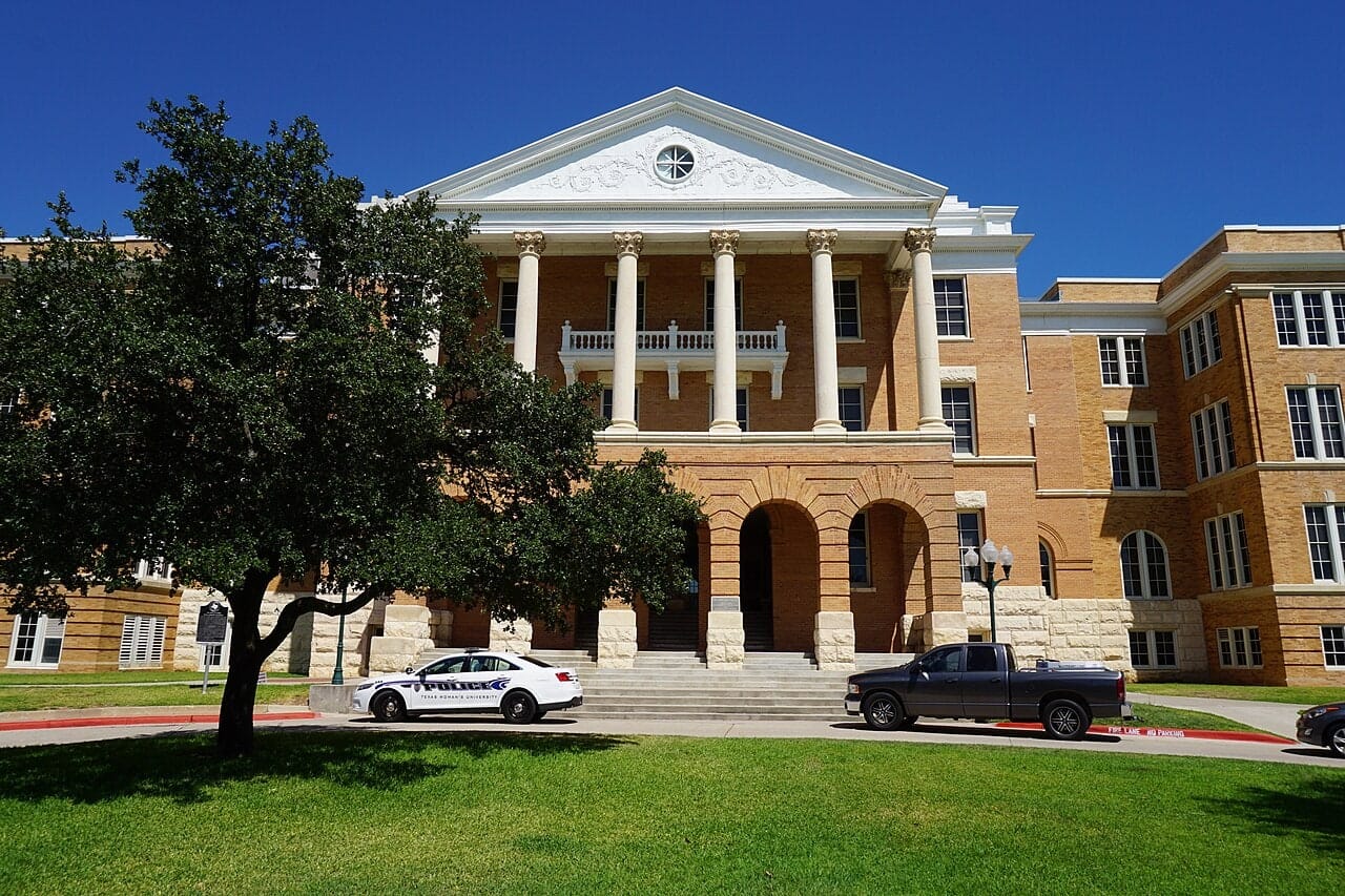Old Main Building at Texas Woman's University in Denton, Texas