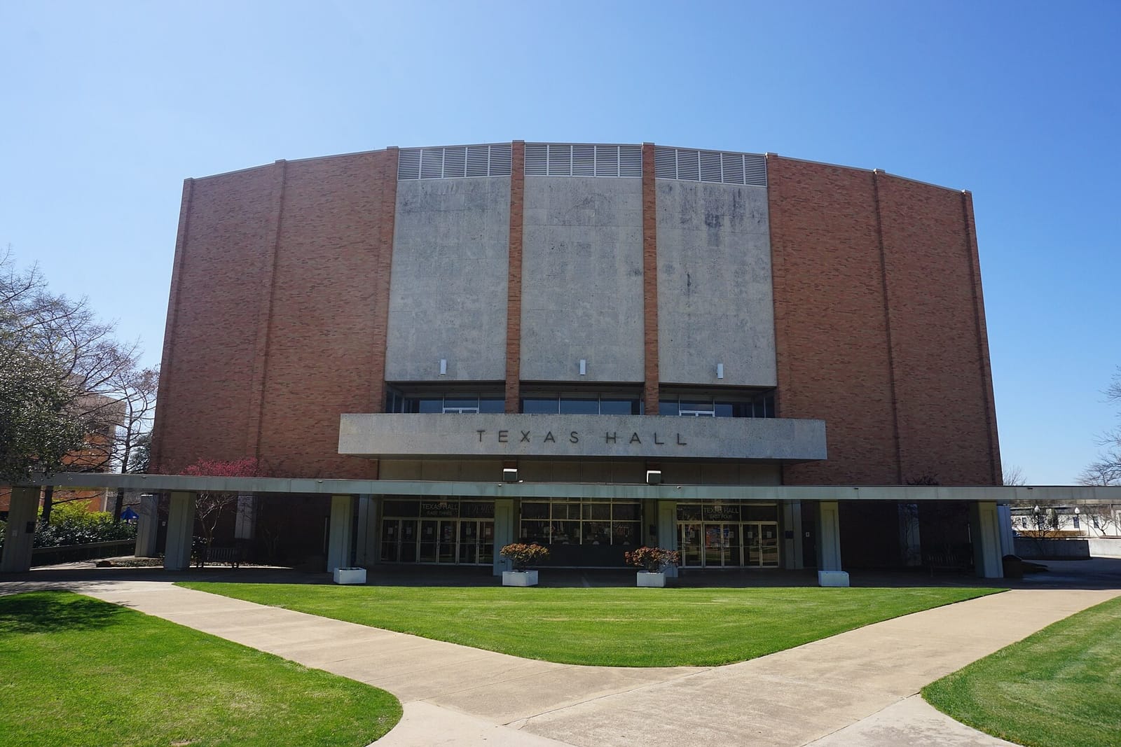 Texas Hall at the University of Texas at Arlington in Arlington, Texas