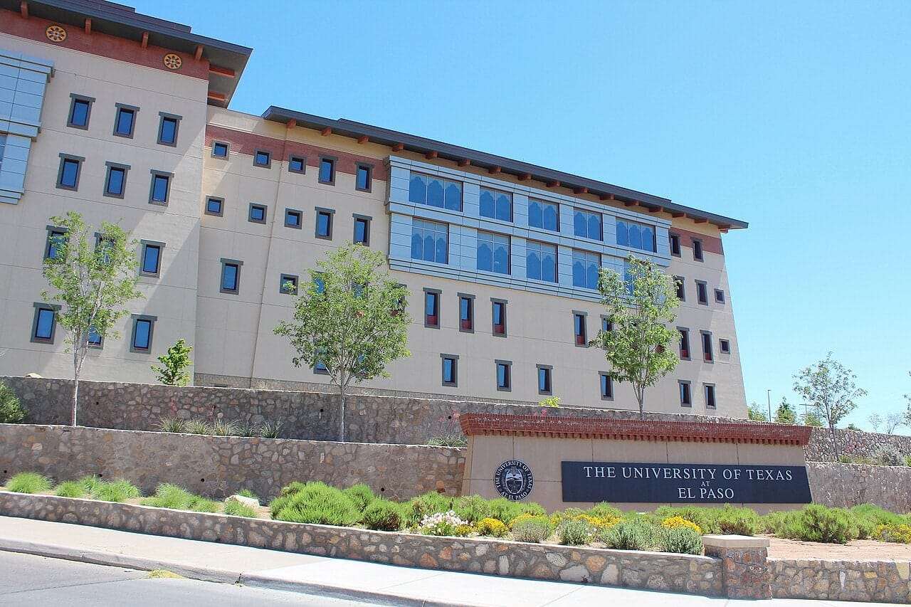 Centennial Plaza and Lhakhang Cultural Center at the University of Texas at El Paso in El Paso, Texas